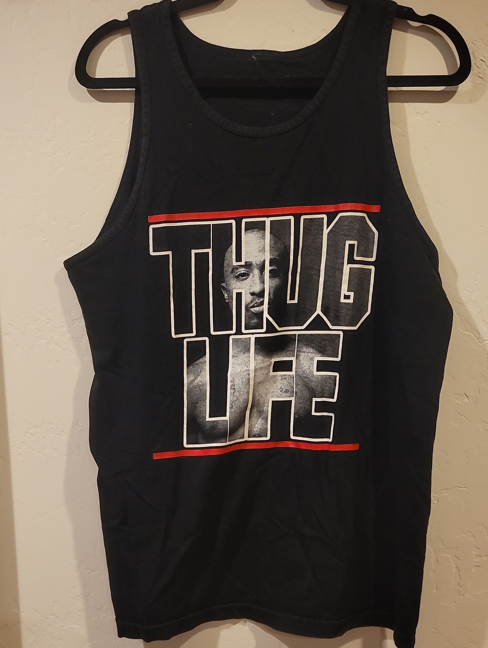 Tupac Shakur "Thug Life" Box Graphic Tank Top.